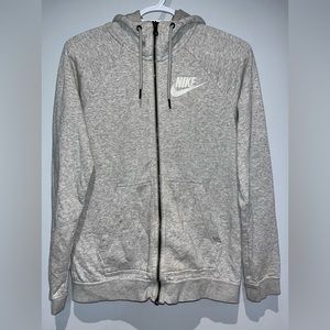 Grey Nike Zip-up Sweater
